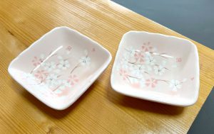 桜四角ピンク
