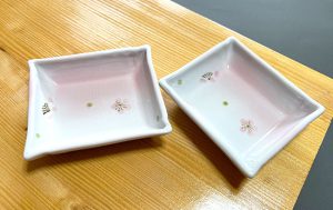 桜四角半ピンク